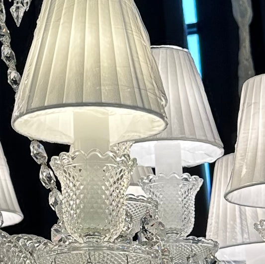 8 lámparas de lámpara de diseño de cristal Baccarat (largo)