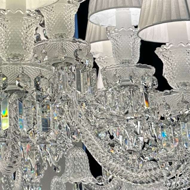 8 Lamps Baccarat Crystal Design Chandelier (Long)