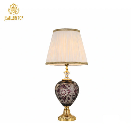 Baroque-Inspired Art Decoration Table Light with Crystal Patterns
