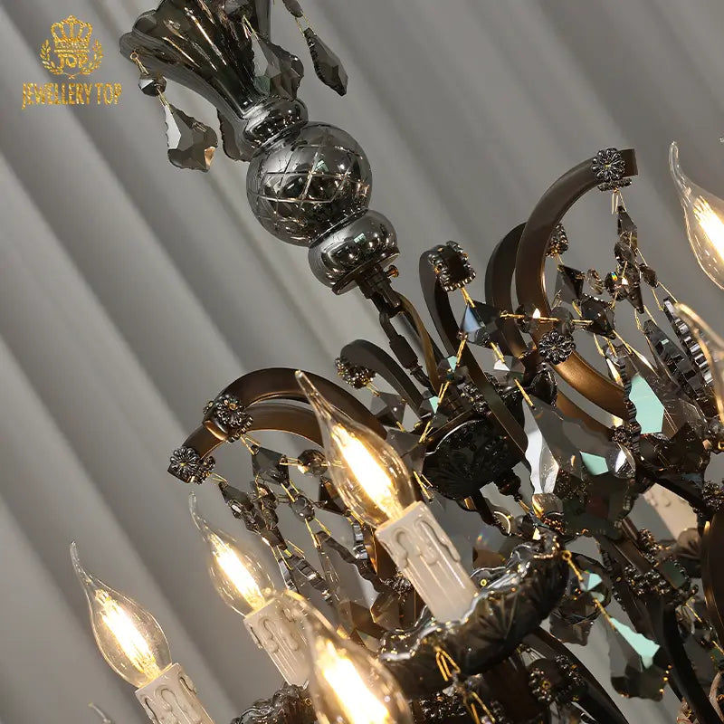 melk-abbey-vault-silhouette-light-projection-crystal-chandelier