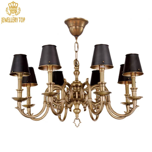 Modern brass pendant light with helical details and minimalist suspension