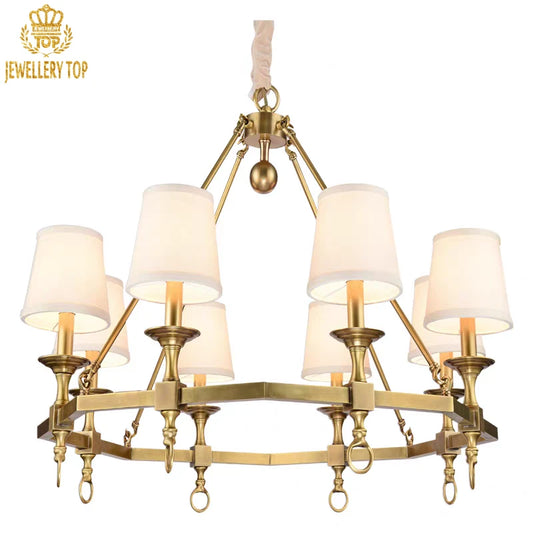 Vintage-inspired circular pendant light with antique bronze finish