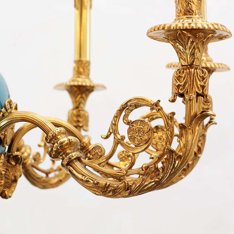 brass chandelier