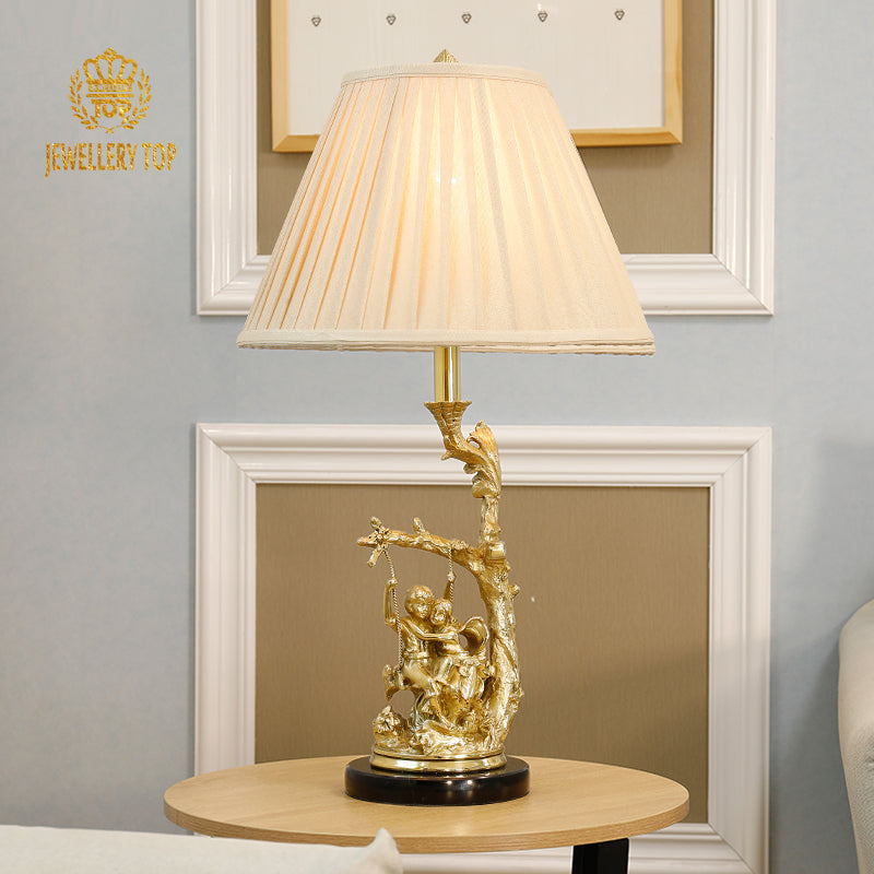 All Brass Classic Table Lamp - Jewellery Top Lighting