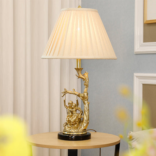 All Brass Classic Table Lamp - Jewellery Top Lighting