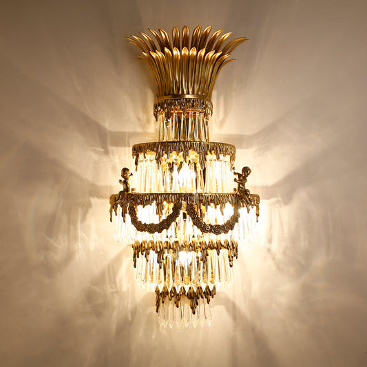 Anthea Pineapple Brass Wall Sconce - Jewellery Top Lighting