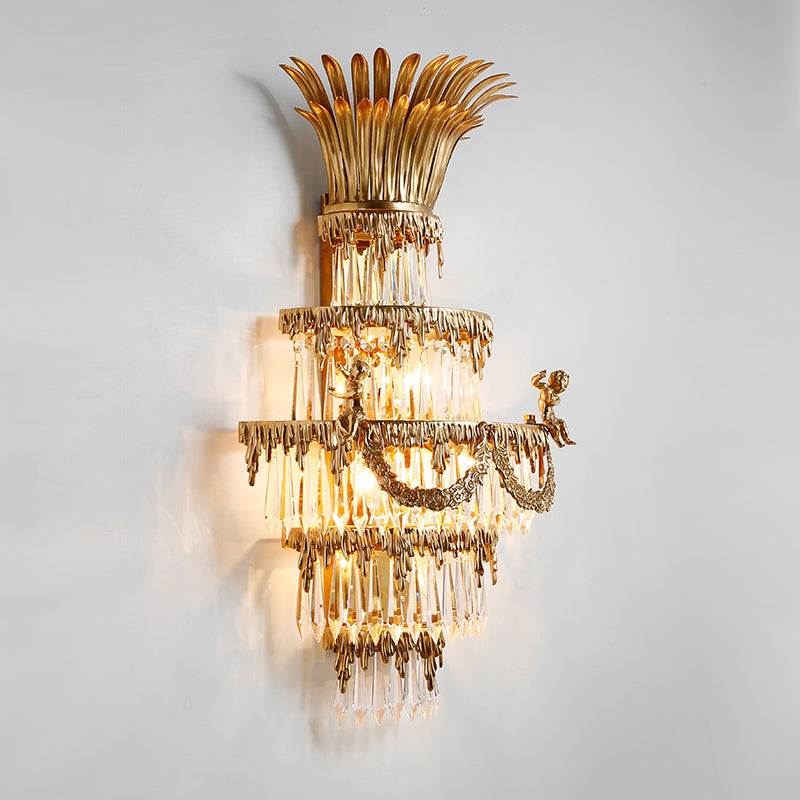 Anthea Pineapple Brass Wall Sconce - Jewellery Top Lighting
