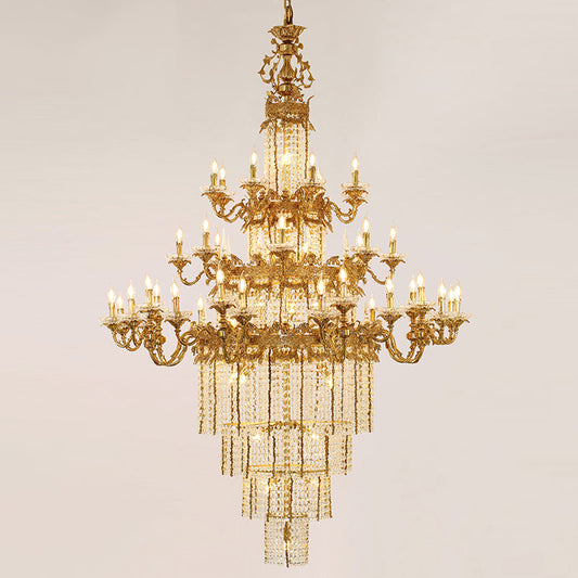 Elegant Victorian chandelier illuminated with a divine glow, inspired by Apollo