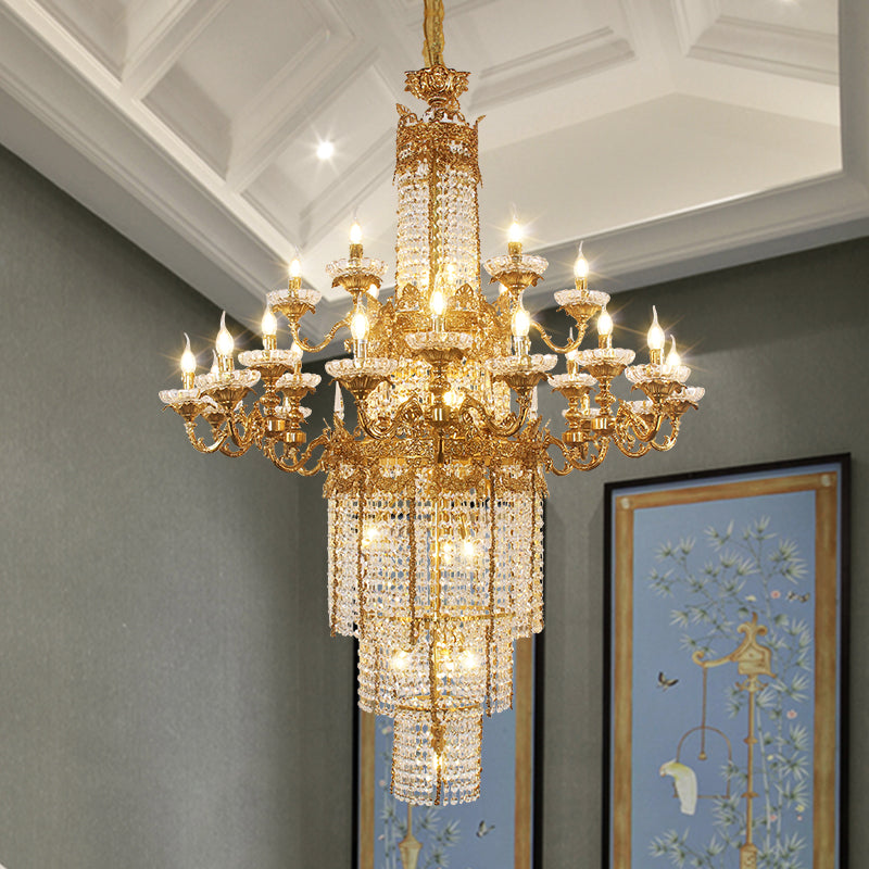Mythological-inspired chandelier in Victorian style, symbolizing Apollo’s brilliance