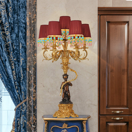 Apollo’s Serenade French Table Lamp - Jewellery Top Lighting