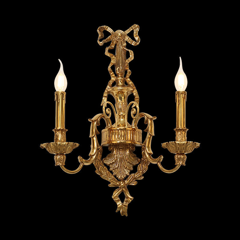 Arc de Laurel Brass Wall Lights - Jewellery Top Lighting
