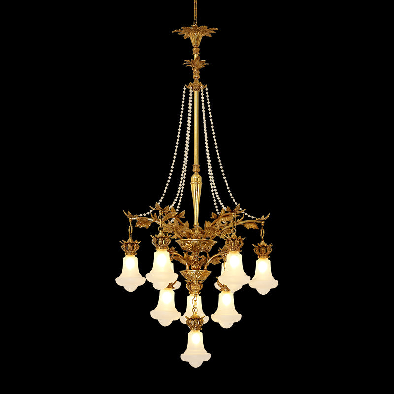 Athena Antique Brass Chandelier