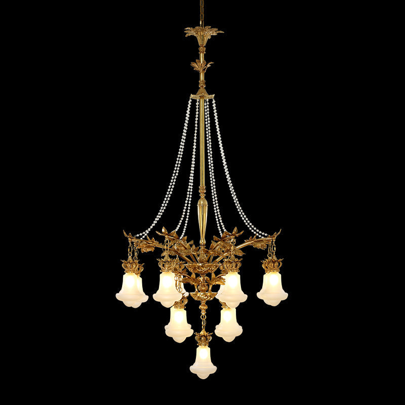Athena Antique Brass Chandelier