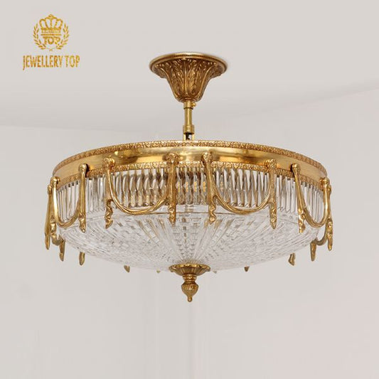 Aurelia Vintage Flush Mount Ceiling Light - Jewellery Top Lighting
