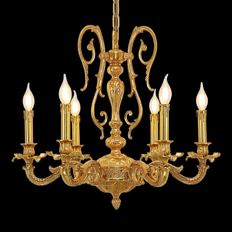 Aurelian Scroll Neoclassical Chandelier 24.80" - Jewellery Top Lighting