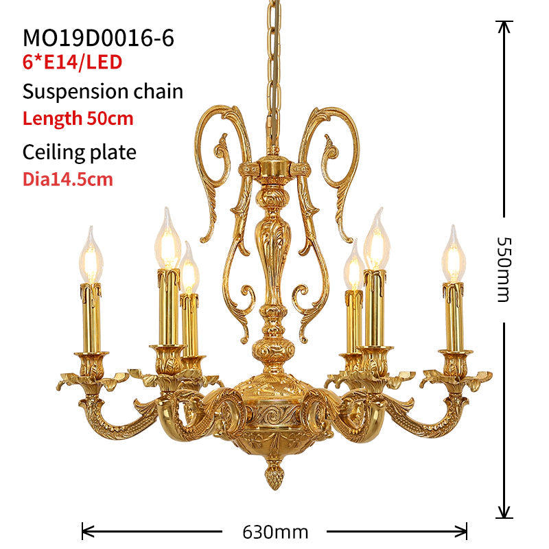 Aurelian Scroll Neoclassical Chandelier 24.80" - Jewellery Top Lighting