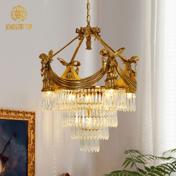 Front view of the Aurora Antiqua Antique Pendant Light