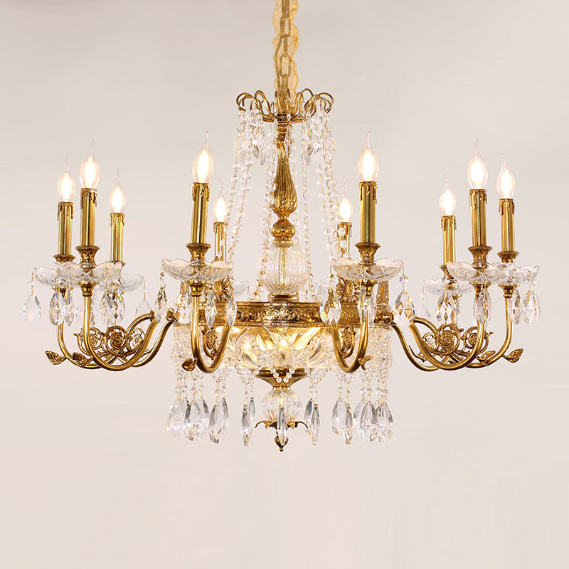 Aurora Antiqua Vintage Brass Chandelier 6/8/10