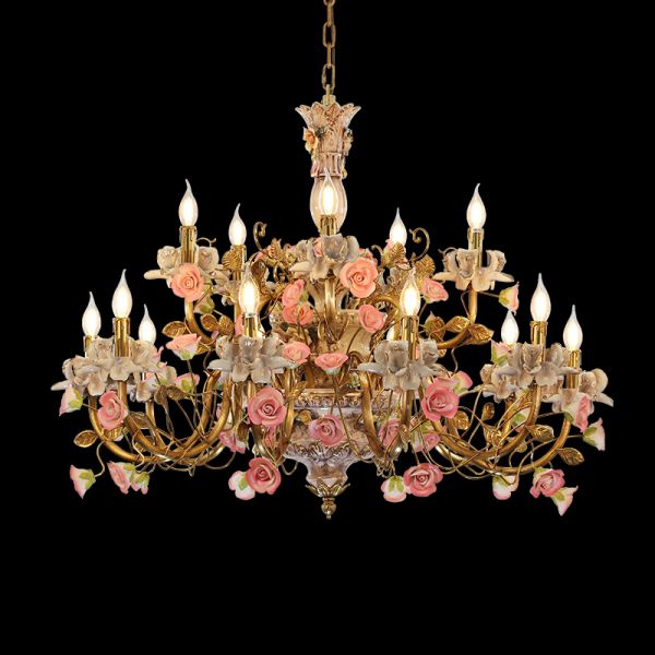 Aurora Fields Vintage Chandelier - Jewellery Top Lighting