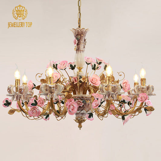 Aurora Fields Vintage Chandelier - Jewellery Top Lighting