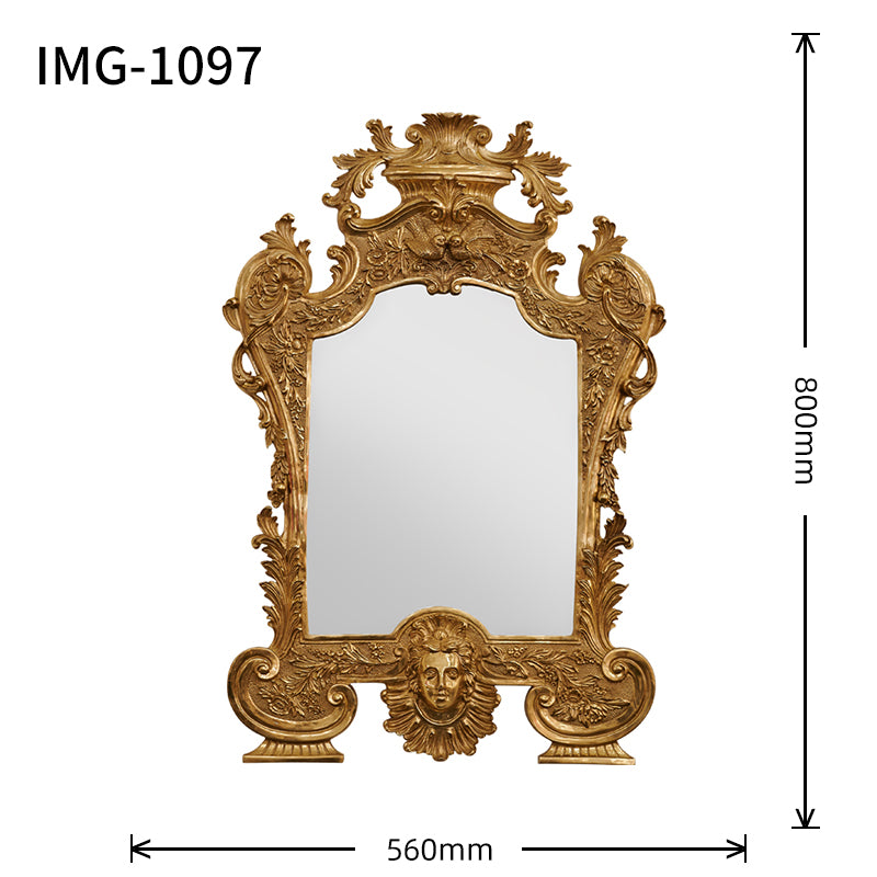 Miroir en laiton baroque