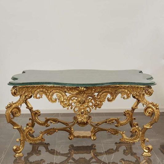 Baroque Style Brass&Marble Table