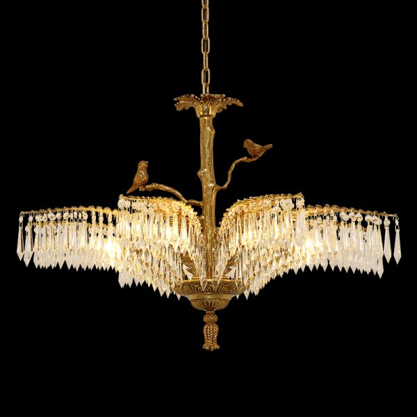 Birdsong Palm Leaf Chandelier