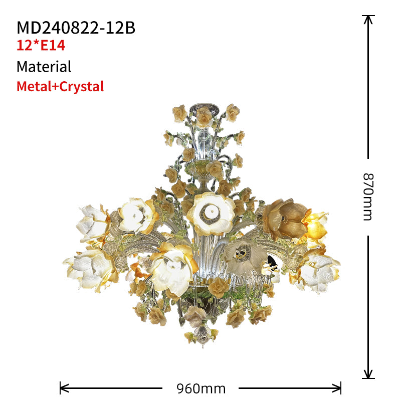 Blossom Radiance Murano Chandelier