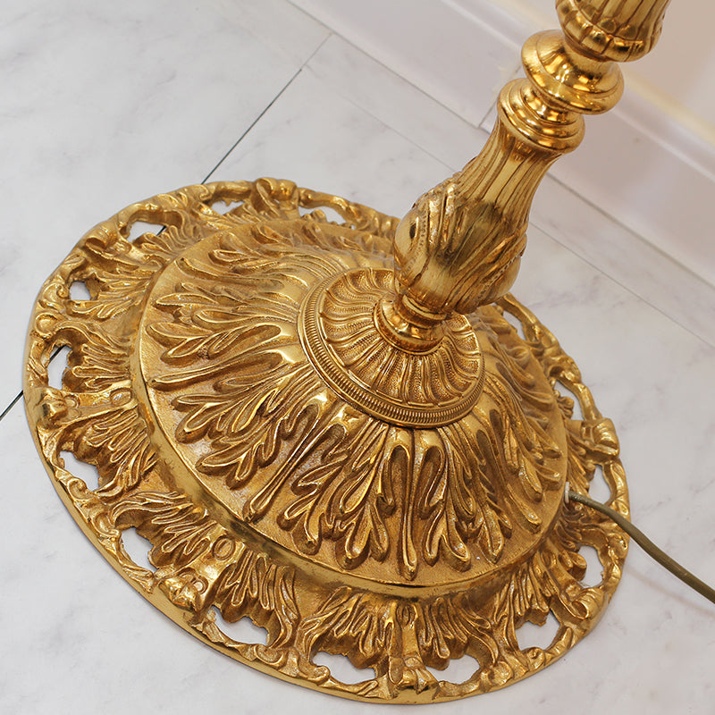 Brass Antique Floor Lamp - Jewellery Top Lighting