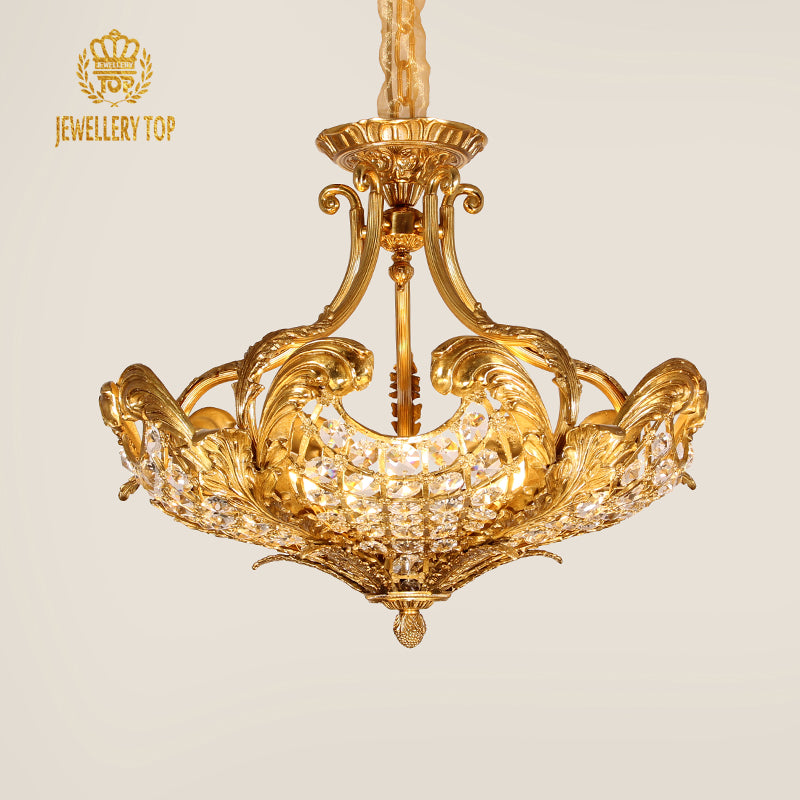 Brass Antique Pendant Light - Jewellery Top Lighting
