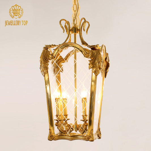Brass Antique Pendant Light - Jewellery Top Lighting