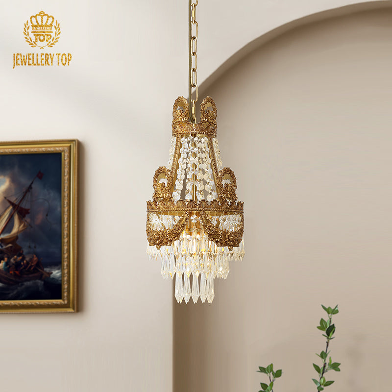 Brass Antique Pendant Light - Jewellery Top Lighting