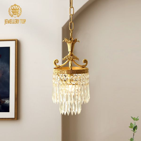 Brass&Crystal Pendant Light - Jewellery Top Lighting