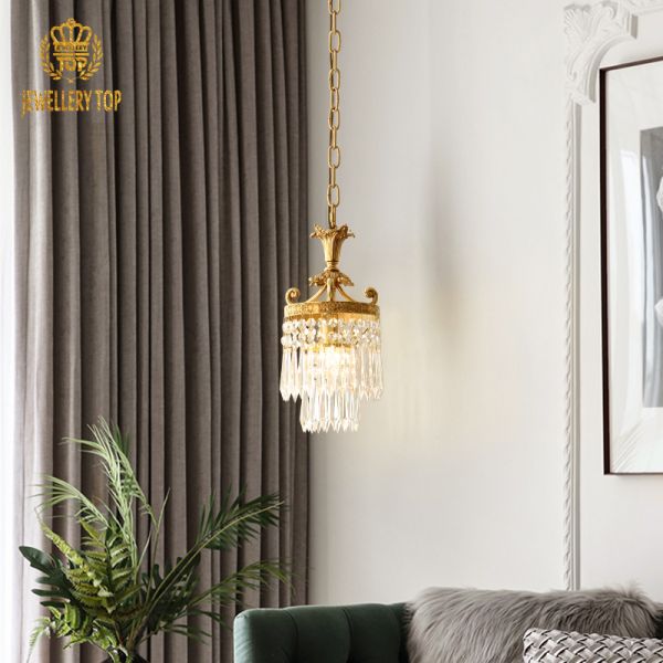 Brass&Crystal Pendant Light - Jewellery Top Lighting