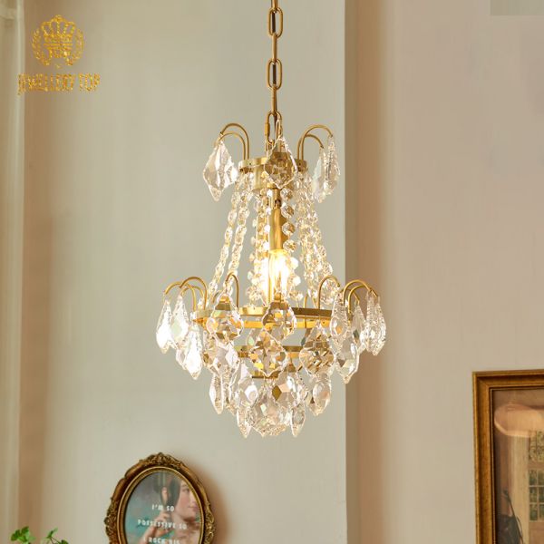 Brass&Crystal Pendant Lightng - Jewellery Top Lighting