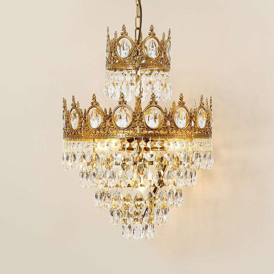 Celestial Crown Gold Pendant Lamp