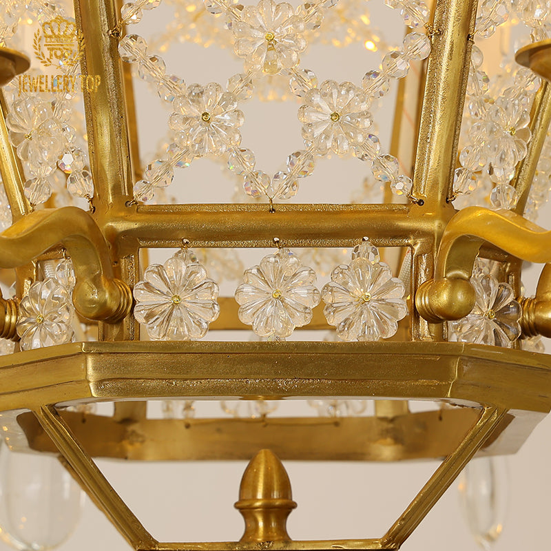 Antique lantern-style design of the Celestial Relic pendant light