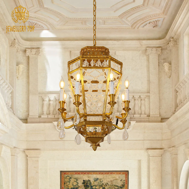 Artistic angle showcasing the antique charm of the Celestial Relic pendant light