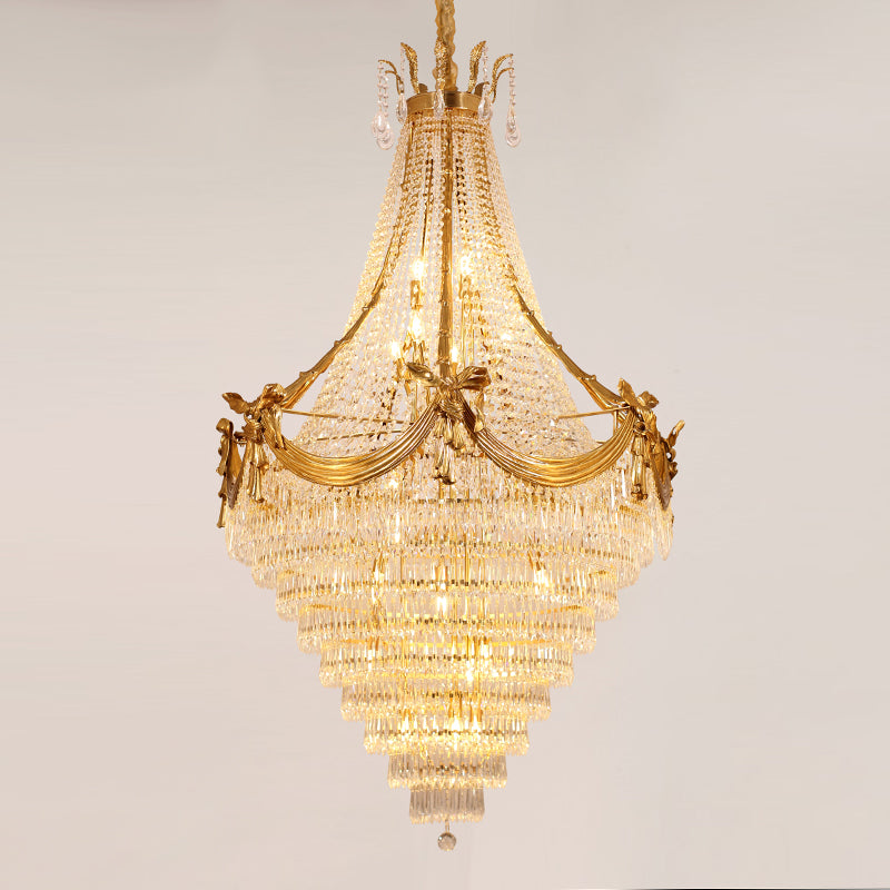 Crystal Foyer Chandelier - Jewellery Top Lighting