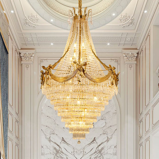 Crystal Foyer Chandelier - Jewellery Top Lighting