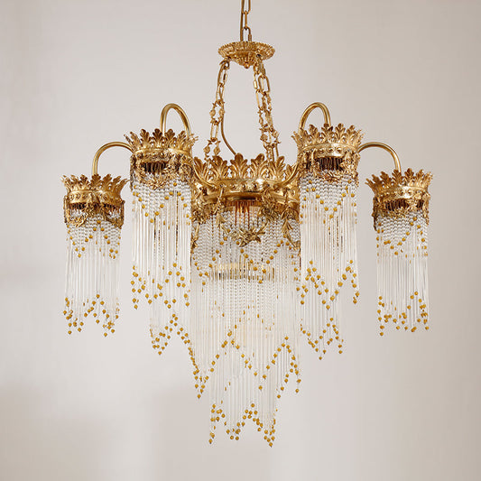 Elysian Glow Vintage Style Chandelier - Jewellery Top Lighting