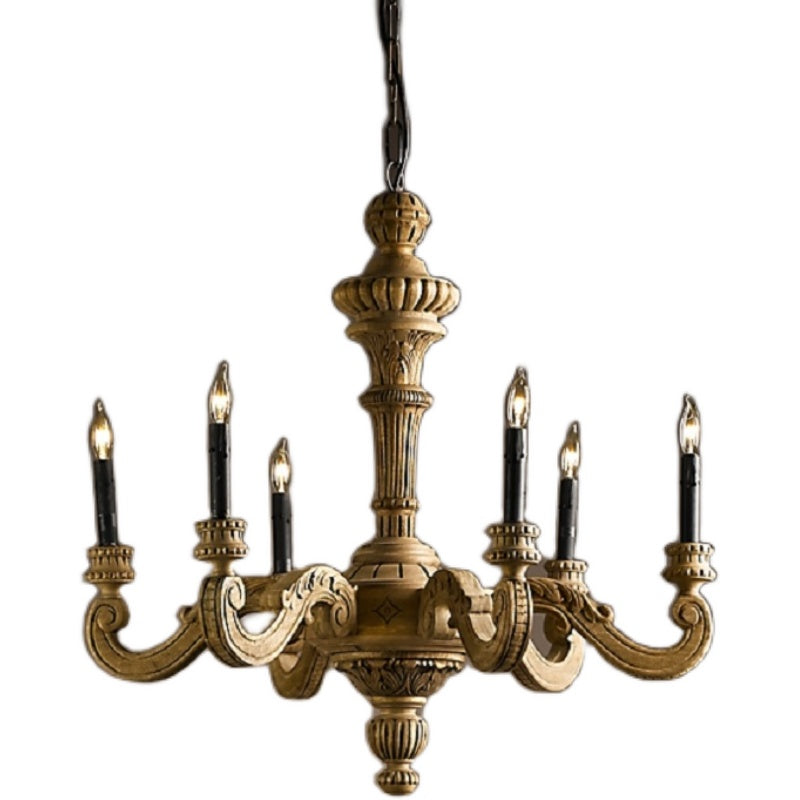 Elysian Oak French Country Chandelier