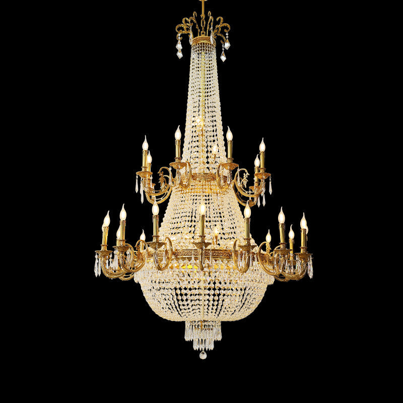 Empire Crystal Chandelier - Jewellery Top Lighting
