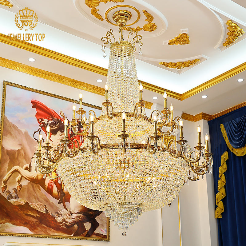 Empire Crystal Chandelier - Jewellery Top Lighting