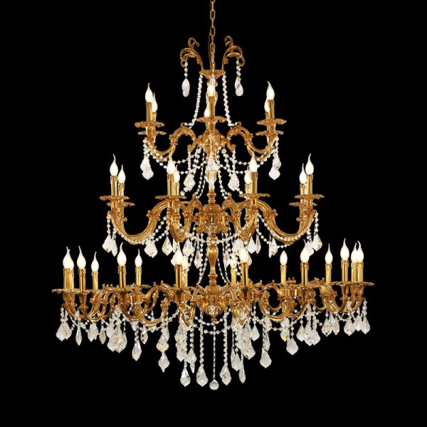 Empress Court Vintage Bronze Chandelier