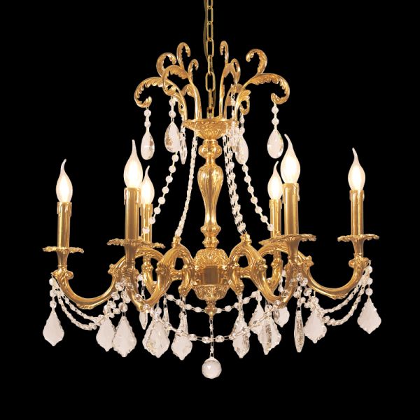 Empress Court Vintage Bronze Chandelier