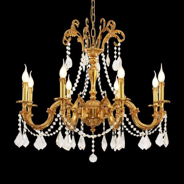 Empress Court Vintage Bronze Chandelier