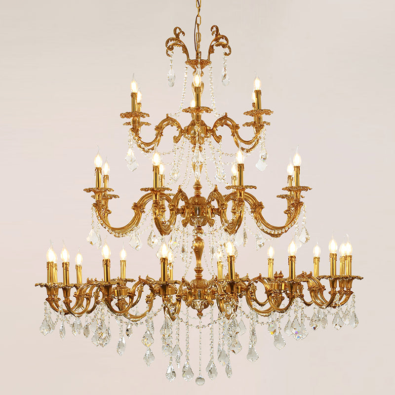 Empress Court Vintage Bronze Chandelier