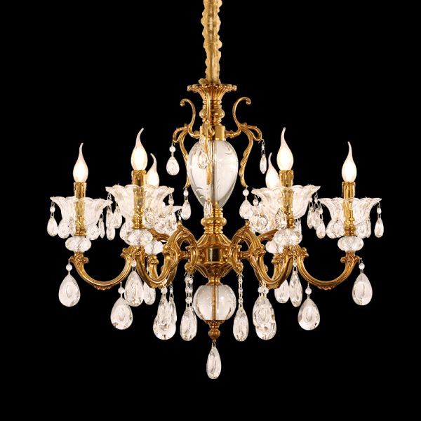 Eos Golden Twilight Vintage Chandelier - Jewellery Top Lighting