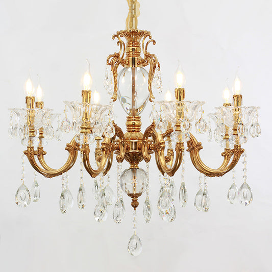 Eos Golden Twilight Vintage Chandelier - Jewellery Top Lighting